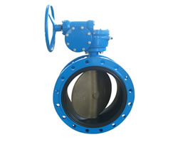 蜗轮法兰式软密封蝶阀