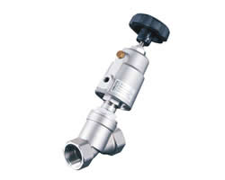 气动角座阀-手动操作行程限位