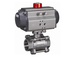 气动三片式球阀