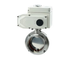 电动卫生级卡箍蝶阀 电动卫生级卡箍蝶阀