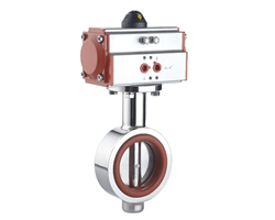 气动对夹式卫生级蝶阀