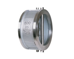 对夹双瓣旋启式止回阀